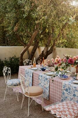 Al Fresco, Bambino vintage chair cushions, Tinta pillow