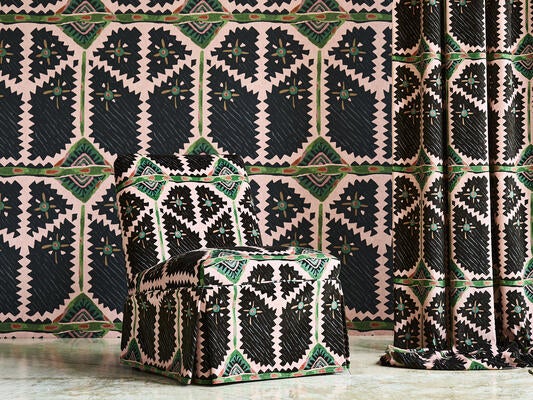 Brocha in Blush/Charcoal