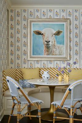 Salomone wallpaper in Blue Gold (KSI006-BG)