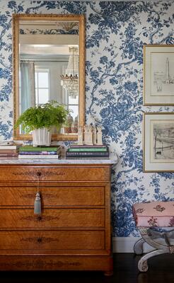 Kathryn grasscloth wallpaper in Blue (GRASS-KSI008-BL)