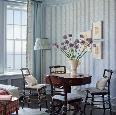 Elise wallpaper in Swedish Blue (KSI003-SB)