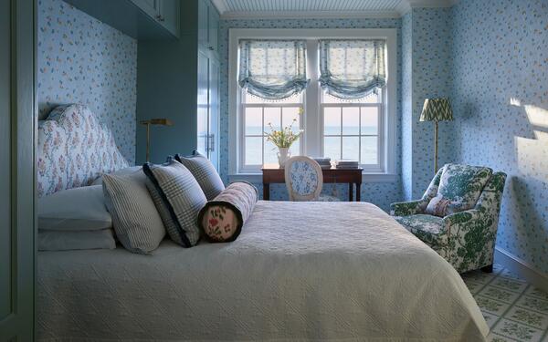 Dana wallpaper in Swedish Blue (KSI002-SB)