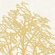 Inverno mural in Gold