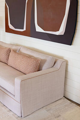 The ultra-comfortable Cab sofa is now available with a dressmaker skirt