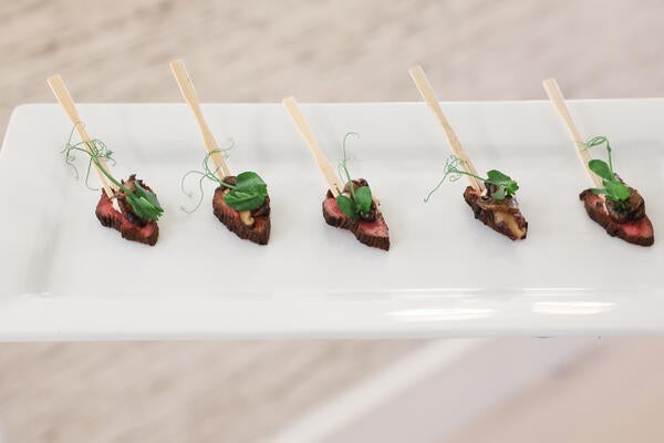 Guests enjoyed light bites and cocktails