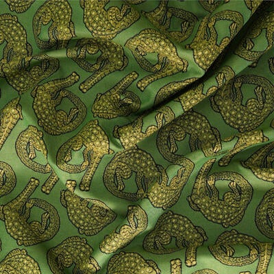 Croco jacquard fabric in Delta
