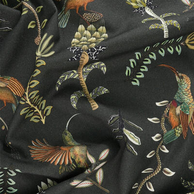 Protea Garden linen fabric in Dusk
