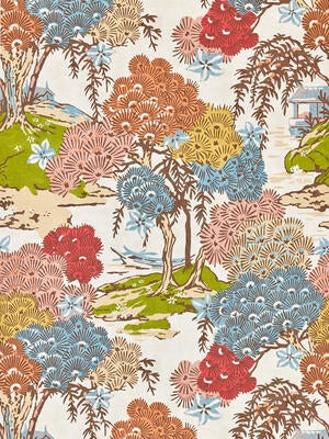 Sea of Trees wallcovering in Sunrise