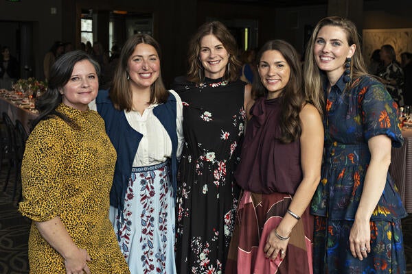 Barrie Benson (center) with her team, Rachel Stearns, Elizabeth Stamper, Eliza Price and Avery Parcell