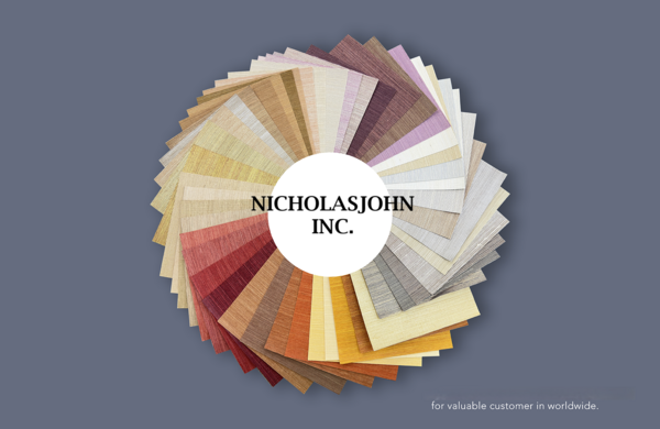Assorted wallcoverings in abaca, animal, cork, sisal, vinyl, grasscloth, hemp, jute, linen and silk
 
​