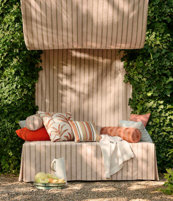 Sunbrella fabrics create outdoor escapes rich in character, comfort and depth