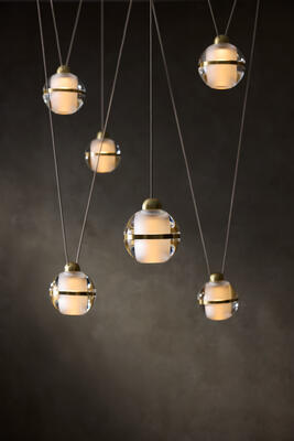 Noble multi-drop chandelier
