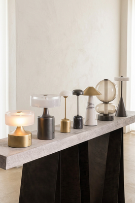 Verglas mini, Verglas, Lumi, Lumi, Chanell, Raphael and Eos rechargeable accent lamps