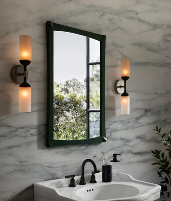 Emmett wall sconces, Vienna mirror