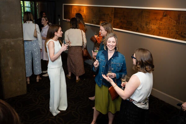 Guests enjoying cocktail hour