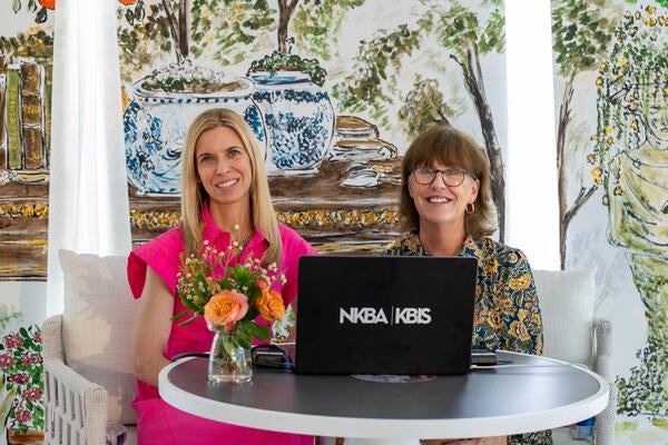 Blair Loftspring and Tricia Zach share findings at the “NKBA Reveals Top Trends in Luxury Design” presentation