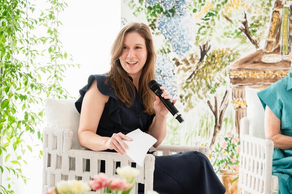 Kaitlin Petersen moderates the
“Designing Light” panel