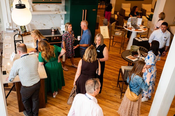 Attendees gather at Broad Hall for The Spring Edit