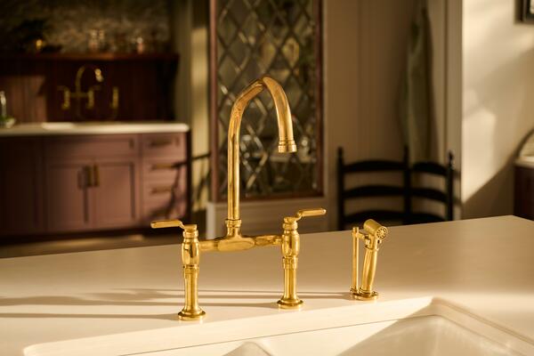 The Faircroft kitchen collection offers an array of spout, handle and accessory options