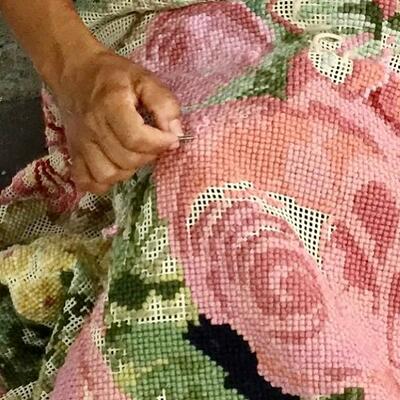 Stitchers at work