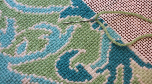 Rug in progress