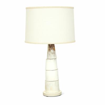 Nyota cow horn disc lamp