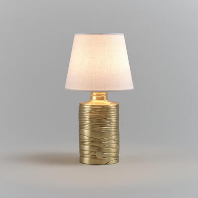 Baybridge table lamp: crafted from durable solid brass, with a lacquered antique brass finish