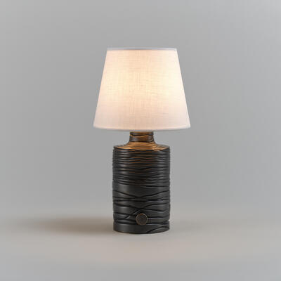 Baybridge table lamp: crafted from durable solid brass, with a lacquered distressed bronze finish