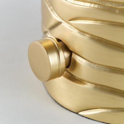 Baybridge table lamp: The organic form is transferred to a master mold before being cast in solid brass