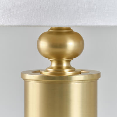 Enborne table lamp: The quality of solid cast brass and precise construction shines