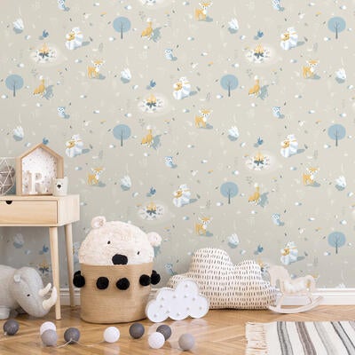 Woodland Friends in Beige 