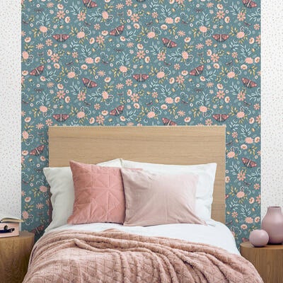 Whimsical Meadow in Blue