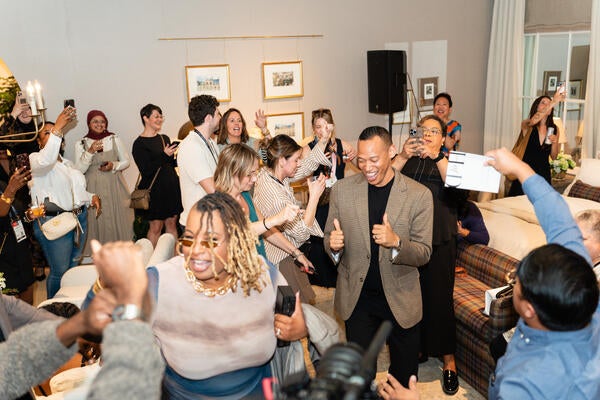 Guests celebrate at the House of DuVäl launch