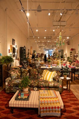 A scene from GreenRow’s celebration of its collaboration with the New York Botanical Garden