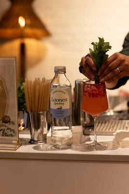 Seasonal cocktails inspired by the collaboration complemented the evening’s botanical theme