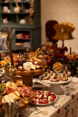 Guests enjoyed cocktails and light bites while viewing the new collection
