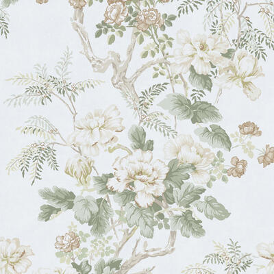 Featuring Chinese Peony in Beige