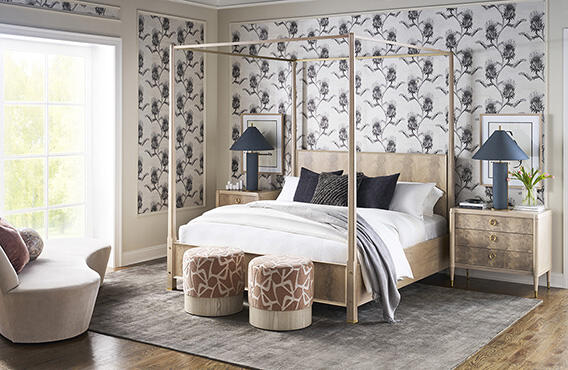 The essence of elegance, the Rendition poster bed creates an instant focal point