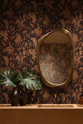 Snakeskin wallpaper in Cobra (MKS098-C)