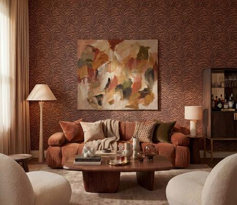 Serengeti Stripe wallpaper in Tiger (MKS096-TI) 