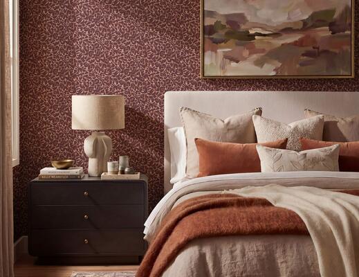Wildcat wallpaper in Burgundy (MKS095-B)