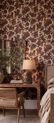 Holstein wallpaper in Saddle (MKS098-S)
