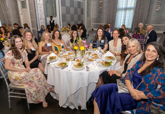A gala evening for all: Mariah Lundberg, Jessica Buonocore, Anastasia Harrison,
Lizete Monteiro, Sarah Gee, Molly Miller, Cristina Graff, Stephanie Mossios, Aida Dedovic and
Tonia Chauvet