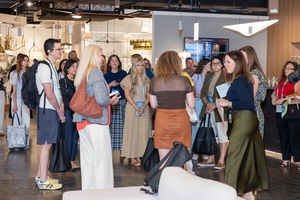 The panel was followed by a curated tour of Dallas Market Center