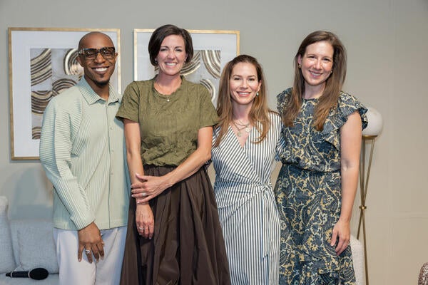 The Business of Home panel: Corey Damen Jenkins, Erin Sander, Alison Giese and BOH editor in chief Kaitlin Petersen