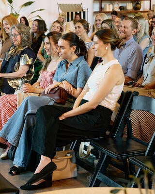 Guests during the conversation