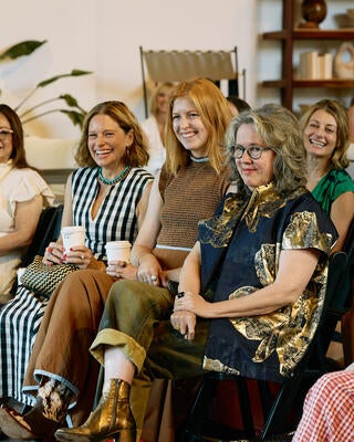 Guests got a first look at—and listen to—the live podcast recording