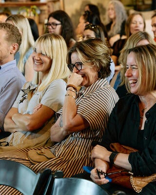 Attendees enjoying candid conversations and practical business advice