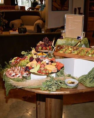Four Hands welcomed guests with a seasonal brunch spread
