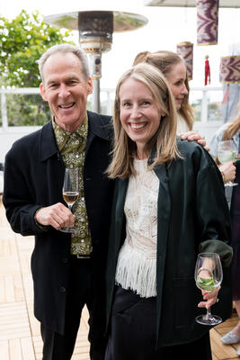 Landscape architect Scott Lewis and Leigha Weinberg